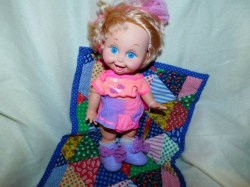 BABY FACE MOLD 10 BLONDE SO PLAYFUL PENNY GALOOB DOLL, ORIGINAL OUTFIT, SHOES